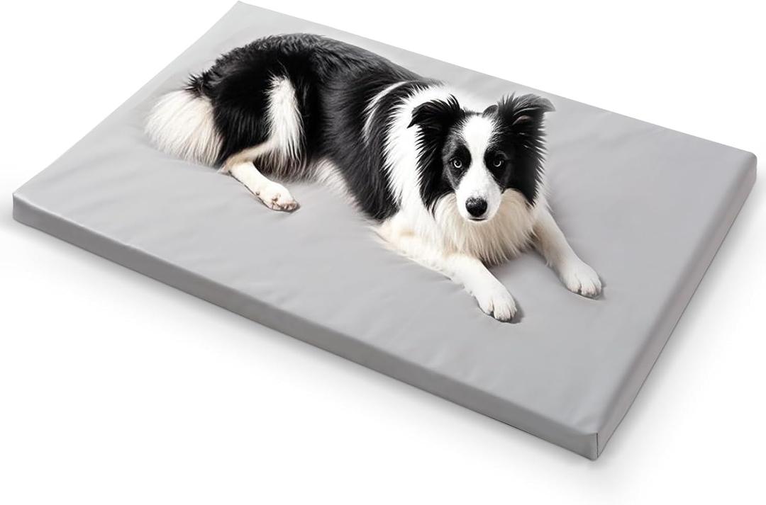 Dog Mat,23"x 36"Dogs Crate Pad,Indoor Non-Slip & Waterproof Dog Mat,Easy Wipe Clean in SecondsSleeping for Floor,Car,Sofa,Crate (Gray)