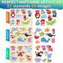 QUOKKA Wooden Puzzles for Toddlers Ages 1-3-5  Animal Peg Puzzles for Kids 2-4 Years Old  Set of 3 Wood Learning Travel Toys for Children  Gift Educational Game for Boys and Girls