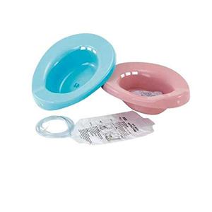 Elongated Sitz Bath for Perineal, Hemorrhoidal, Episiotomy Soak Relief - Loved by Pregnant Postpartum Women and Elderly - Rose Color, 1 Kit