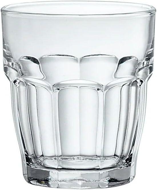 Bormioli Rocco Rock Bar Juice Glasses, Set of 6-7.25 Oz. Stackable Drinking Glasses for Cocktails, Desserts & Soft Drinks - Space-Saving Everyday Glass Tumblers, Dishwasher Safe