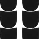 Xindojuz 6 Pcs Shoe Heel Repair Rubber Pads Replacement, Boot Heel Replacement Repair Shoe Sole Protector, Anti-Slip Glue Heels Pads for Men’s & Women’s Shoes, 0.16 Inch (4mm) Thick, Black