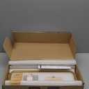 Forbena Gold Floating Shelves for Wall Decor Set of 3, Bathroom Shelves Over Toilet, Modern Display Wall Shelf with Guard Rail for Living Room Bedroom Organizers and Storage - White and Gold (17 Inch)