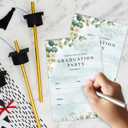 3 x 20 Graduation Party Invitations with Envelopes, Floral Greenery Grad Party Announcement Invite Cards, Grad Celebration Party Favor Supplies -a05
