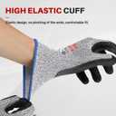 A3 Cut Resistant Gloves, Double-Layer Nitrile-Coated Safety Gloves For Automotive Repair, Heavy Machinery Processing, Logistics Handling, Woodworking, Durable, Machine Washable, M