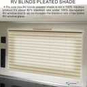 Dulepax RV Blinds,RV Pleated Shades,RV Blinds Pleated Shades, 62" W x 32" L Cappuccino RV Window Shades,Camper Blinds,RV Window Blinds for RV Camper Travel Trailers Motorhome's Window