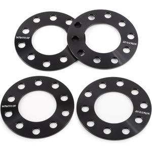 JiiinMiiin 5x4.5 5x4.75 Wheel Spacers,3/16"(5mm) Wheel Spacer Adapters 78.1mm Hub Bore for 1964-2014 Mustang 1991-2011 Ranger 1984-2001 Cherokee 1987-2006 Wrangler 1991-2012 Town Car 1992-2021 Camry (Black)