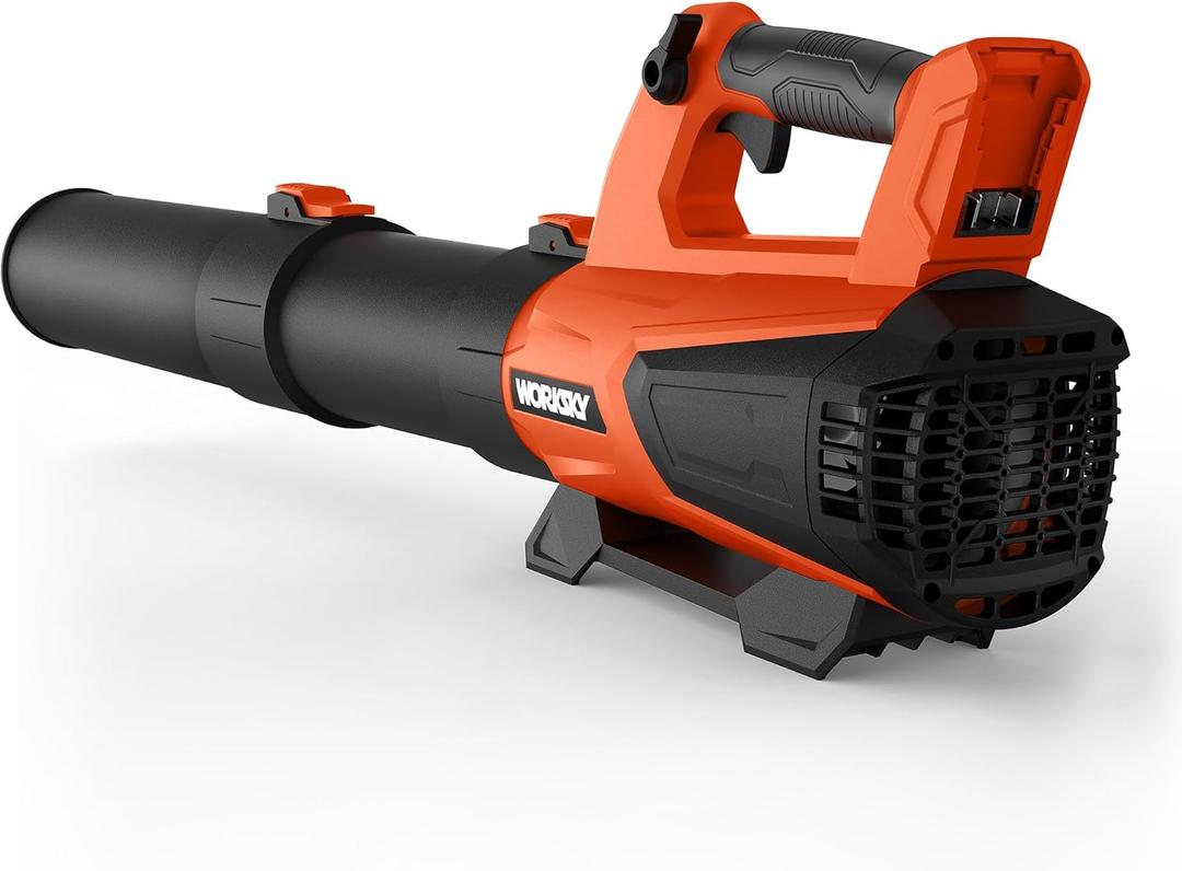 Cordless Leaf Blower Compatible with Dewalt 20V Max Battery(NO Battery), Electric Leaf Blower Up to 160MPH 580CFM, Blowers for Snow, Patio, Lawn Care, Dust (Light Yellow(Tool Only))