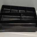 Rubbermaid Extra Deep Desk Drawer Director Tray, Plastic, 11.875 x 15 x 2.5 Inches, Black