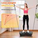 AXV Vibration Plate Fitness Platform Exercise Machine Vibrating Lymphatic Drainage Shaking Workout Full Body Shaker Vibrate Stand Shake Board Sport Gym Pad for Weight Loss Fat Burner for Women Men