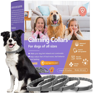 Dog Calming Collar with Natural Pheromone | Calming Collar for Dogs Helps Reduce Unwanted Behavior | Stress Relief for Puppy & Adult Dogs, Waterproof Calm & Relaxation Lasts 60 Days
