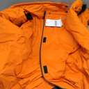 Men's Winter Skiing Jacket Waterproof Warm Snow Fleece LiningCoat Mountain Hooded Windproof Rain Jacket S-6XL (4X-Large, Orange)