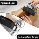 Silicon Collapsible Water Bottles with Straw-600ml Portable BPA Free