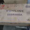 wonline 36" Wall Mounted Bathroom Vanity Set Two Drawers Storage Cabinet with Ceramic Vessel Sink Combo Chrome Faucet White