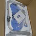 Swivel Shower Chair, 360 Non-Slip Shower Seat with Backrest for Elderly and Disabled, Height Adjustable Rotating Tub Bench for Seniors Bathroom Inside Shower with Compact Frame (Blue)