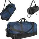 32 Inch Wheeled Foldable Duffle Bag, Large Capacity Rolling Bag
Waterproof premium oxford fabric,110L expandable to 140L,multi handles,all-terrain wheels,collapsible with storage pouch