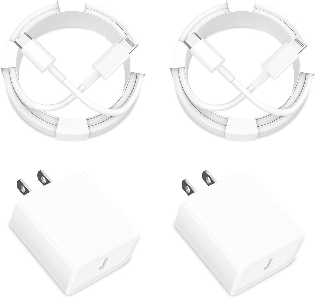 [Apple MFi Certified] iPhone 14 Charger Fast Charging, KYOHAYA 2Pack 20W 20W USB C Charger Dynamic Power Adapter Type C Wall Charger + 6FT Lightning Cord for iPhone 14 13 12 11 Pro Max XS XR X SE iPad