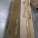 oneinmil Floating TV Stand with 36" Electric Fireplace, Wall Mounted Fireplace Entertainment Center with Storage, 70" TV Console with Fireplace, Floating TV Cabinet, Black+White