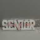 BreezeHug Large Senior 2026 Sign Class of 2026 Sign Senior Night Letter Wooden Table Decor Coquette Bow Photo Booth Props Graduation Table Centerpieces Graduation Party Decoration for High School (Pink)