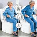 Toilet Safety Rails for Seniors,Easy Installation & Sturdy Handicap Toilet Safety Frame,Seat Handles for Elderly Disabled or Mobility Issues