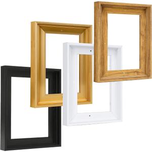 WEITAVAS Canvas Floater Frame for 8x10 Paintings, Floating Frame for 0.6-0.9" Depth Canvas Art, Oil Painting Floating Frames (8x10,Gold)