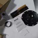 VEVOR Shower Curb Kit, 38"x60" Watertight Shower Curb Overlay with 4" ABS Central Bonding Flange, 4" Stainless Steel Grate, 2 Cuttable Shower Curb and Trowel, Shower Pan Slope Sticks Fit for Bathroom