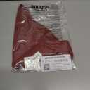 Amazon Essentials Women's Side Tab Bikini Swimsuit Bottom (Large, Brick Red)