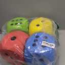 Shappy 6 Inches Foam Dice Fun Filled Large Educational Toy Kawaii Giant Dice Decorative Eva Foam Jumbo Cube Big Square Building Blocks for Game Nights Learning Sessions(Multicolor,4 Pcs)