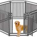 40 Inch Dog Playpen Outdoor, 8 Panels Puppy Playpen Heavy Duty Dog Play Pen Indoors, Rust Resistant Dog Pen for Large/Medium/Small Dogs, Dog Fence for RV Camping