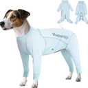 Yeapeeto Dog Sun Protection Cooling Suit UPF 50+, Quick-Dry Breathable Jumpsuit for Large & Medium Dogs, Outdoor Dirt-Resistant Shedding Control Pet Apparel (Ice Blue, X-Large)