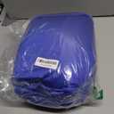 Microbead Bolster Tube Pillows with Double Cover, Squish Bean Bed Microbead Pillow Soft Neck Back Lumbar Support Smooth Cool Touch Comfortable Fabric (Blue)