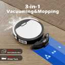 V3 Robot Vacuum and Mop, 3 in 1 Robot Vacuum Cleaner, Self-Charging Robotic Vacuum, 120 Min Runtime, 5000Pa Suction, 2.99" Thin, Support 2.4GWifi/ Alexa/App, (wb)