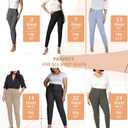 Hybrid & Company Womens Ultra Comfy Stretch Slim Fit Trousers Chino Pants with Pocket (L)