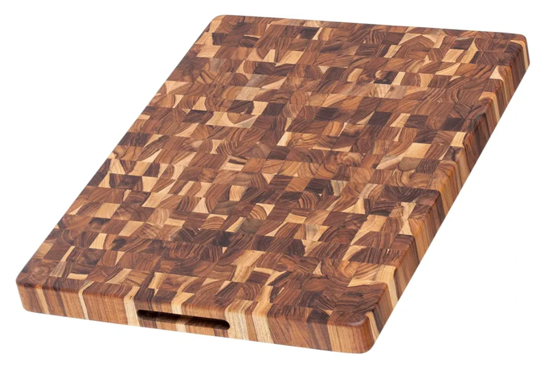 Teakhaus Butcher Block Cutting Board - Large Wooden Cutting Board - Holiday Gift Ideas for Men and Women - Gift-Ready End Grain Wood, Knife Friendly - FSC Certified 14x14"