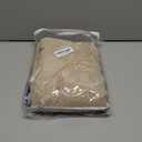 MIULEE Beige Sheer Curtains 2 Panels Embroidered Leaf Patterned Rod Pocket Floral Semi Sheer Faux Linen Window Curtains Drapes Set for Living Room Bedroom Dining Room, 52x84 Inches Long