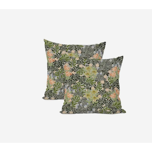 2 PCs Pillow Covers Vintage Botanical Pillow Covers, Size 18x18