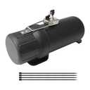 GIDIBII Universal Motorcycle Tool Tube,Motorcycle Storage Box Waterproof - Black(with Lock)