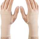 MGANG Wrist Support Sleeves, 1 Pair Wrist Compression Gloves for Unisex, 20-30 mmHg Wrist Brace Support for Carpal Tunnel, RSI, Tendonitis, Sprains, HandInstability, Pain Relief, Beige XL