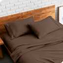 Bare Home Microfiber Pillow Cases - Standard Size Set of 2 - Cooling Pillowcases - Double Brushed - Cocoa Pillowcases 2 Pack - Easy Care (Standard Pillowcase Set of 2, Cocoa)