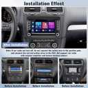 2G+64G Android Car Stereo for VW Volkswagen Seat Golf Passat Jetta Beetle Tiguan Touran EOS 7 Double Din Touchscreen Bluetooth Radio with CarPlay Android Auto GPS Navigation WiFi FM Backup Camera MIC
