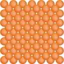 Hanaive 100 Pack Table Tennis Balls Multi Colored 40mm Plastic Balls Bulk Washable Small Game for Carnival Pool Games, Party Decoration Pet Toy (Orange)
