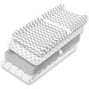 Premium Baby Changing Pad Covers 4 Pack Boy or Girl Changing Pad Cover Pure Jersey Machine Washable Grey and White Changing Table Cover Diaper Changing Pad Cover Sheets