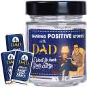 I Want to Hear Your Story, Dad- Sharing Positive Stories Jar - Unique, Sentimental Dad Gifts, Birthday Gift - Thoughtful Journal Prompts for Dad