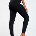 Ewedoos Leggings with Pockets for Women High Waisted Athletic Workout Compression Leggings Tummy Control Yoga Pants Women (Black, Large)