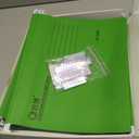 A4 Hanging File Folders, 25 Pcs Recycled Card File Folders for Filing Cabinet with Tabs and Card Inserts, Hanging Files Storage Folders for Office and School