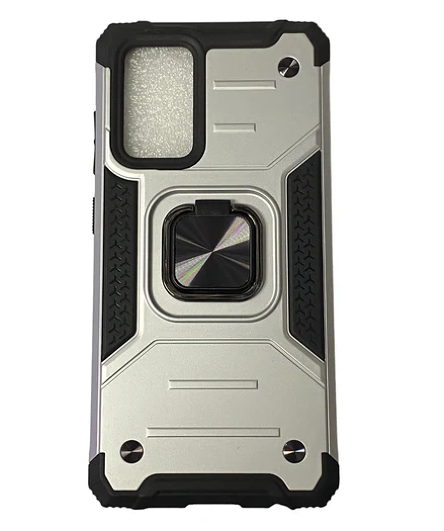 for Samsung Galaxy S20 FE 5G Case with Ring Holder Stand Heavy Duty Military Grade Shockproof Hybrid Rugged Drop Protective Cover for Samsung Galaxy S20 5G 6.5 Inch, Silver 6.17