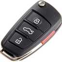 Keyless Entry Remote Key Fob A3 A4 A6 A8 TT Q7 S6, 4 Button Entry Remote Control Replacement for MYT8Z0837231, 4D0837231E, 4D0837231P (NO Chips)