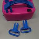 Nulink Electric Balloon Pump, Portable Electric Balloon Blower Machine Balloon Air Pump Dual Nozzle 110V 600W Balloon Inflator for Party Decorations (Rose red)