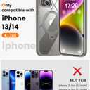 360 Rotatable Magnetic Stand for iPhone 13/14 Case Compatible with Mag-Safe 16FT Military Drop Protection, Anti-Scratch/Fingerprint iPhone 13/14 Phone Case(Clear-Grey)