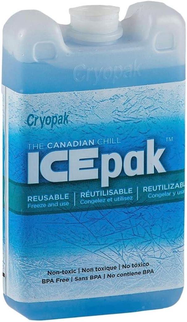 Cryopak Hard Shell Reusable Ice Pack, 3 x 5", Lime