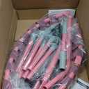 Foldable Mini Trampoline, 40" Rebounder Trampoline for Adults & Kids, 450lbs Capacity with T-Shaped Adjustable Bar, Indoor Fitness Workout Exercise Equipment (Pink)